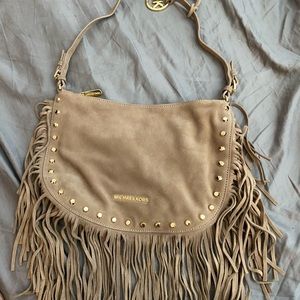 Tan Suede Michael Kors Purse